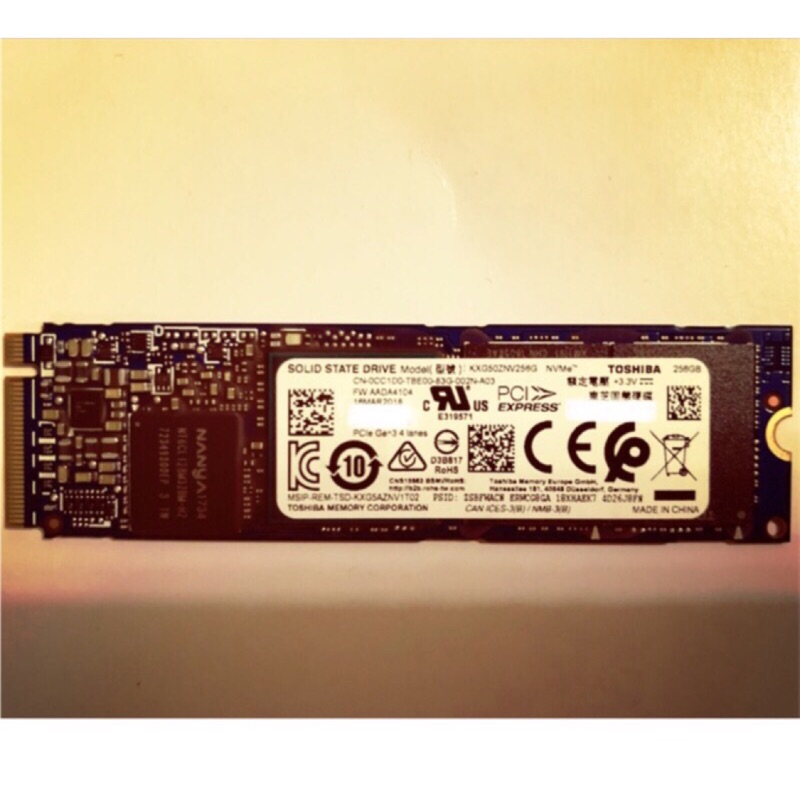 Toshiba  XG5 256GB M.2 2280 PCI-E SSD 固態硬碟