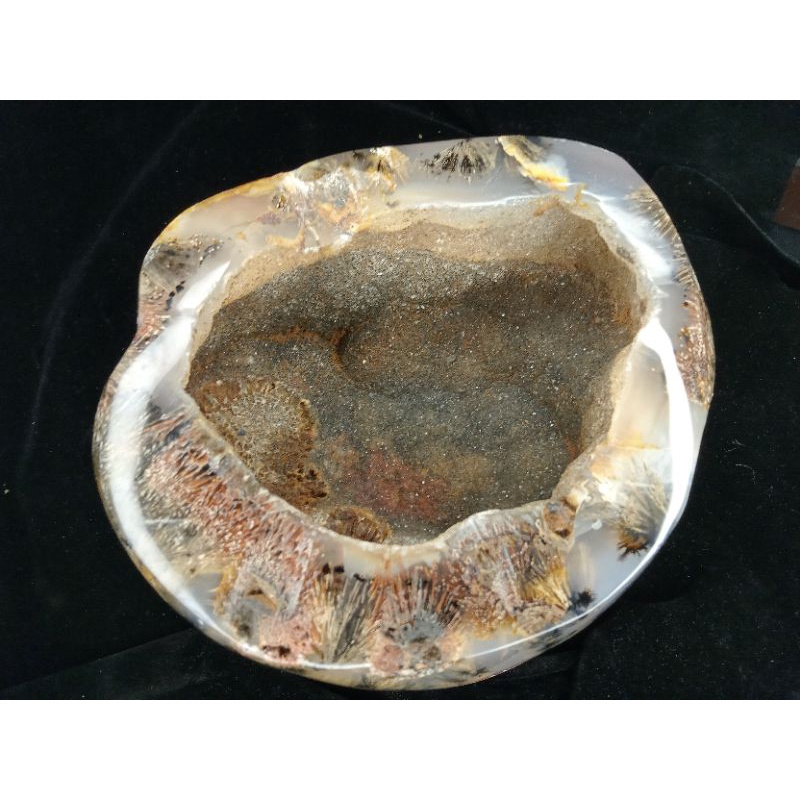 《晶華》水晶 瑪瑙晶洞 1.4公斤 髮晶 軟糖  11BI20