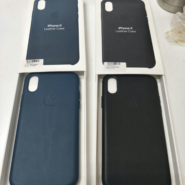 全新iPhone X原廠皮革保護殼