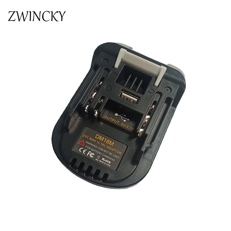 牧田 Zwincky Nieuwe 鋰電池 20V Tot 18V 電池轉換 Dm18M 鋰離子激光工具適配器 Voor