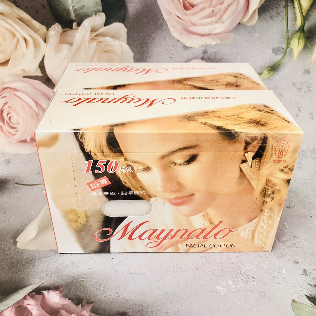 『WNP』Maynalo 美娜多 超薄化妝棉 150枚x2盒