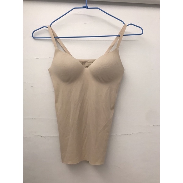 二手Uniqlo bra top Airsim beige 膚色S