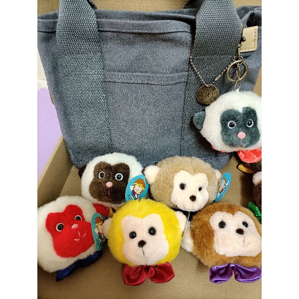 可愛絨毛娃娃吊飾 鑰匙圈 包包配件 玩偶 動物鑰匙圈 吊飾 猴子鑰匙圈