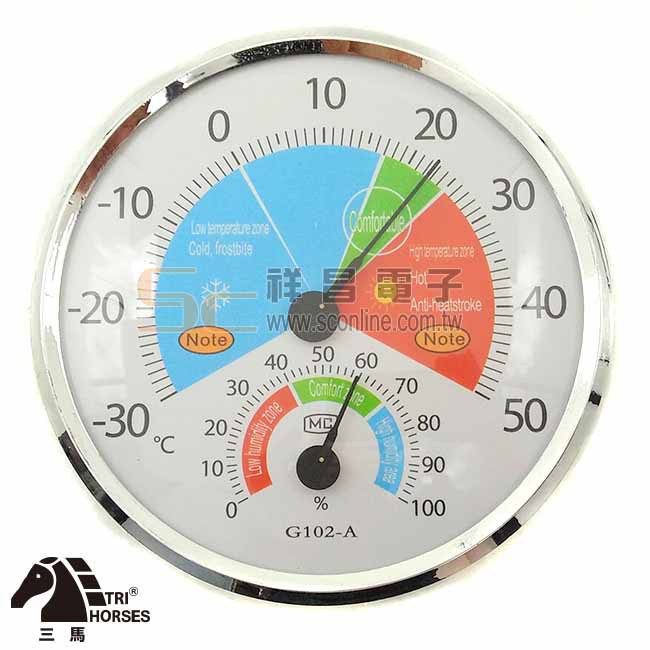 【祥昌電子】三馬 CH-G102A 指針型溫濕度計