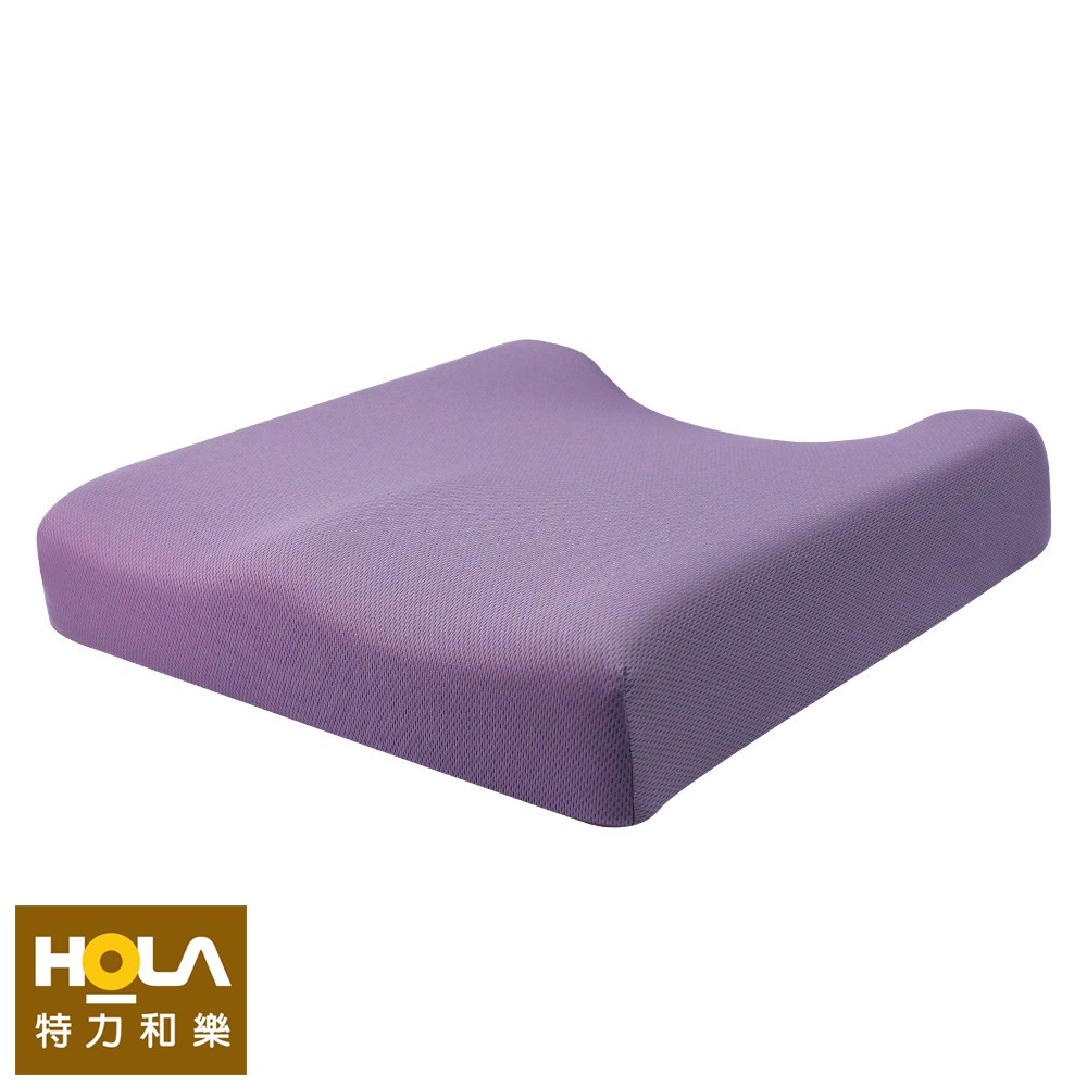 HOLA 高密度抗菌健康塑型釋壓坐墊紫色