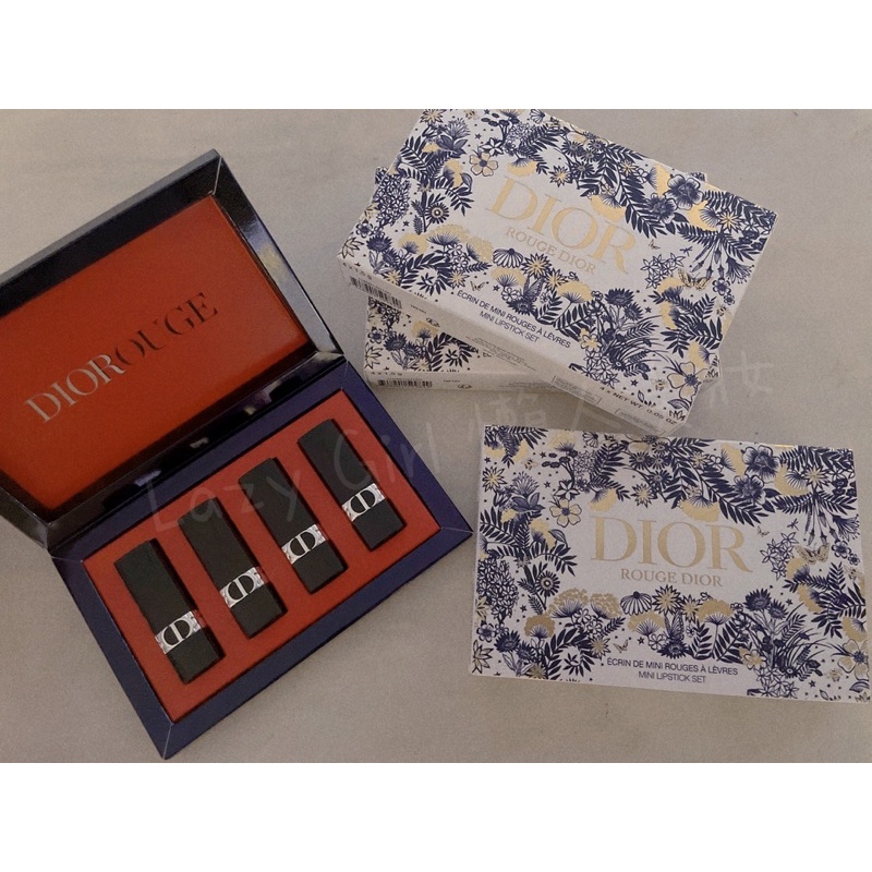 現貨 2021 Dior聖誕禮盒 限量聖誕禮盒 口紅禮盒四入組
