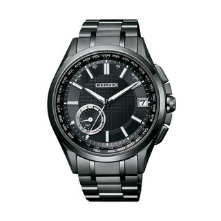 CITIZEN 星辰 CC3015-57E 炫黑鈦金屬GPS衛星對時腕錶 /黑 43mm