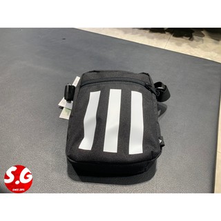 S.G ADIDAS 3S ORGANIZER 三線 側背包 帆布 出遊小包 腰包 輕便 肩背包 黑白 GN1928