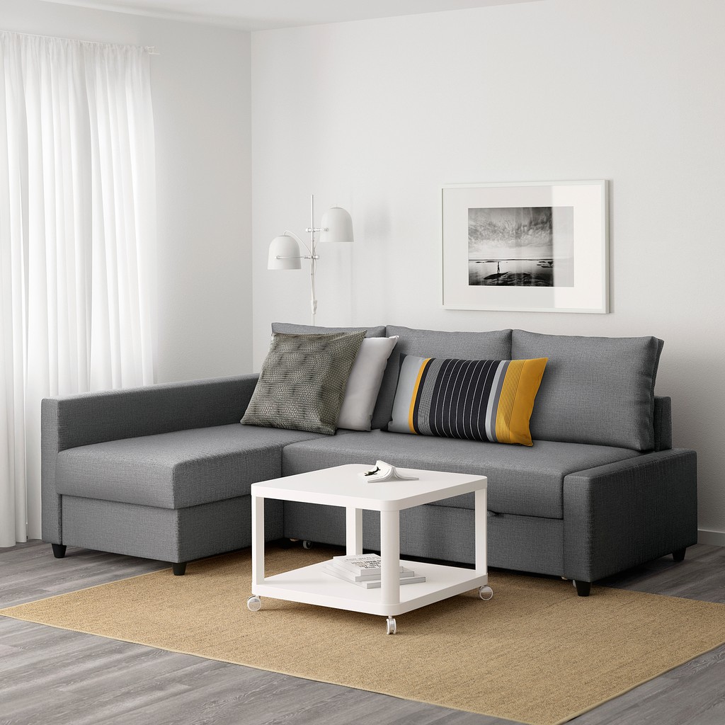 北歐IKEA宜家FRIHETEN轉角沙發床附收納空間/L型沙發/深灰色/230x151x66/二手八成新/特$8800