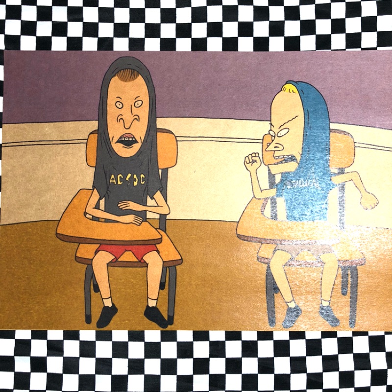 『老番顛』 BEAVIS AND BUTT-HEAD 癟四與大頭蛋 卡通海報 壁飾 牛皮紙海報 裝飾畫 海報