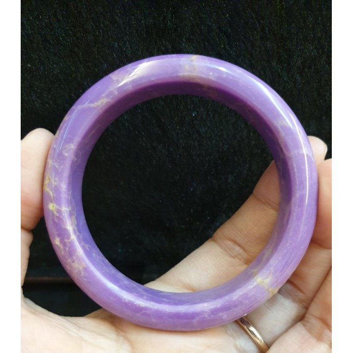 《阿紫水晶》天然紫雲母手鐲18圍，內徑約55.8