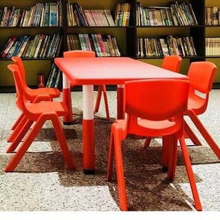 兒童塑膠桌 多色 多款 可伸降學習桌 兒童椅 幼兒書桌 幼兒書桌 幼稚園課桌 幼兒學習桌 長方形六人桌 兒童塑膠桌