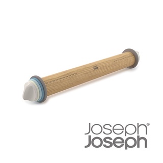Joseph Joseph 厚度可調桿麵棍(灰藍 ) 桿麵 和麵 桿麵杖 可製作四種不同厚度麵糰