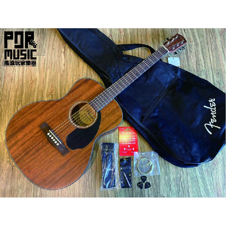 【搖滾玩家樂器】全新 公司貨 Fender CC-60S Concert Pack 面單板 民謠吉他 木吉他