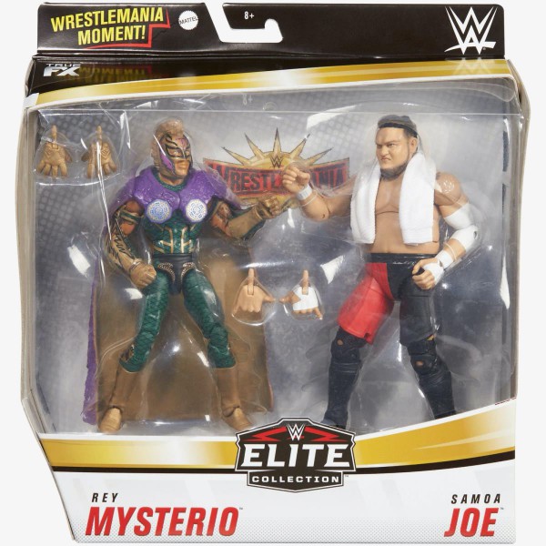 [美國瘋潮]正版WWE Rey Mysterio Samoa Joe Elite 2 PACK摔角狂熱雙人精華版人偶特價
