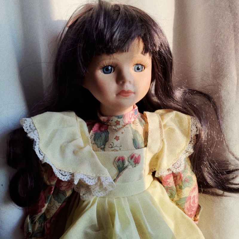 早期 香港製 陶瓷洋娃娃 法國娃娃 擺飾 老物 復古 古著 Vintage