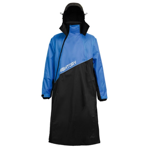 &lt;益發安全帽台中店&gt;現貨 Brightday 君邁 X武士II雙拉鍊斜開連身式 2代 藍色 一件式雨衣 風衣雨衣