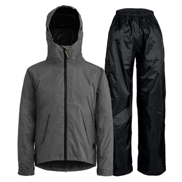BrightDay 2022新版 背MAX外套兩件式雨衣 (搭配三片式尼龍褲) 黑色 兩件式雨衣 雨衣《比帽王》