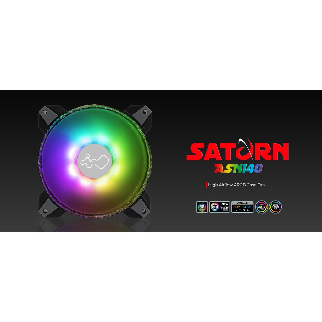 [龍龍3C] 迎廣 InWin Saturn ARGB 14公分 電競 機殼風扇 散熱風扇 ASN140