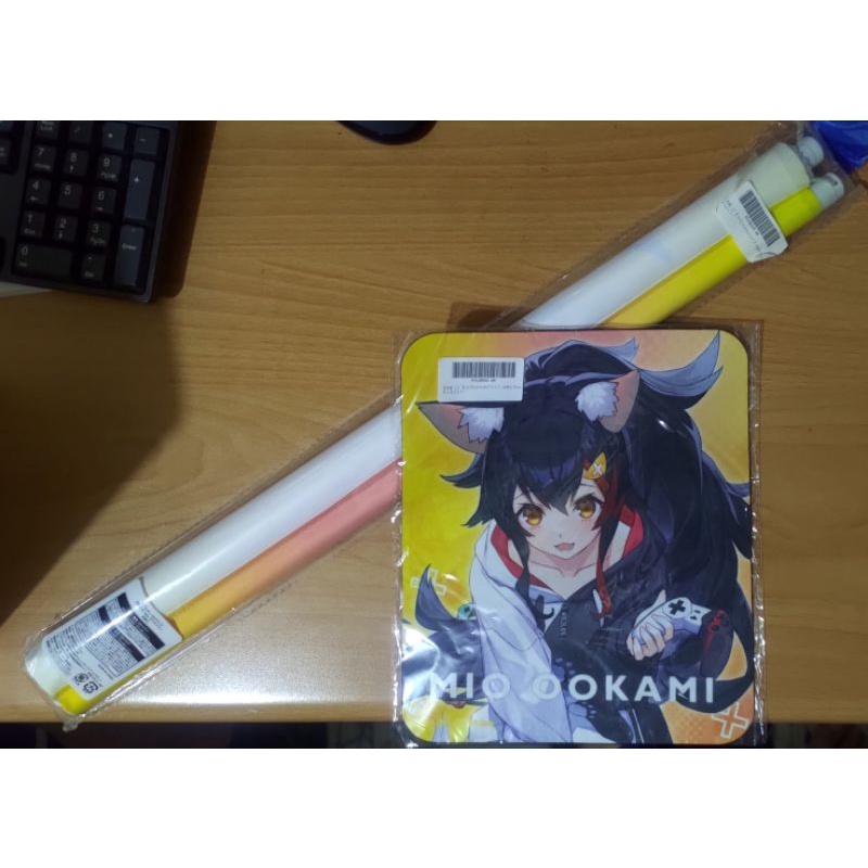Hololive x capcom 大神澪 大神ミオ 滑鼠墊掛軸組 皆一組販售不拆賣