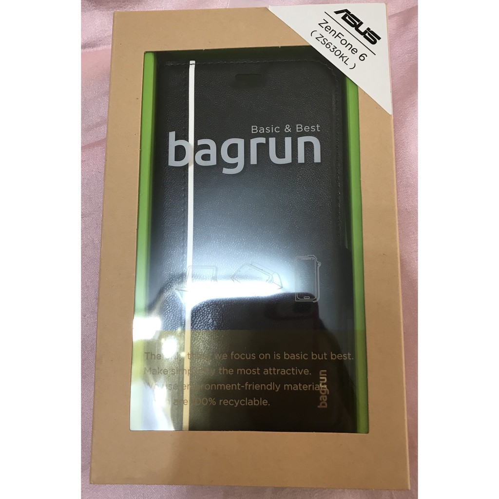 Bagrun 側掀皮套-極致黑 ASUS Zenfone 6 (ZS630KL)  全新 手機套 zf6 皮套 保護套