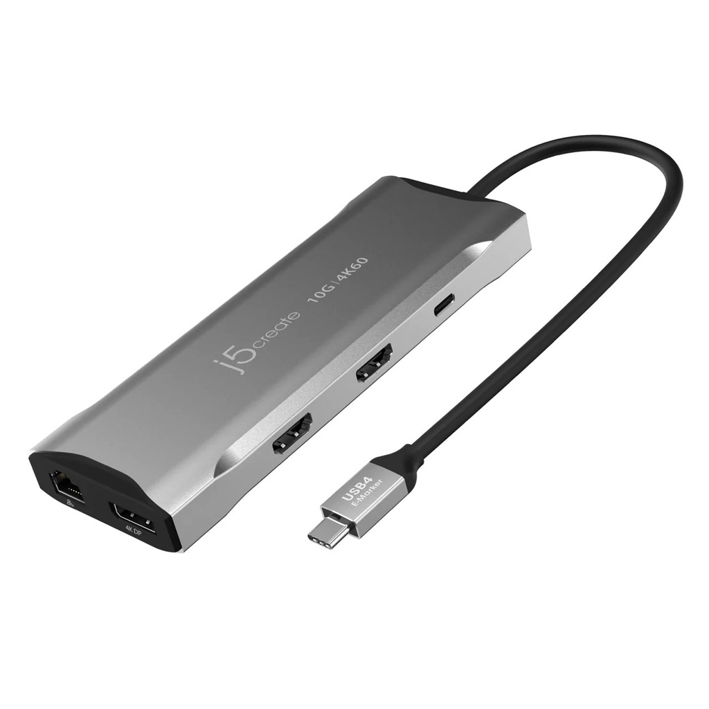 j5create 凱捷 JCD397 USB-C MST 4K三螢幕 Gen2 多功能擴充集線器