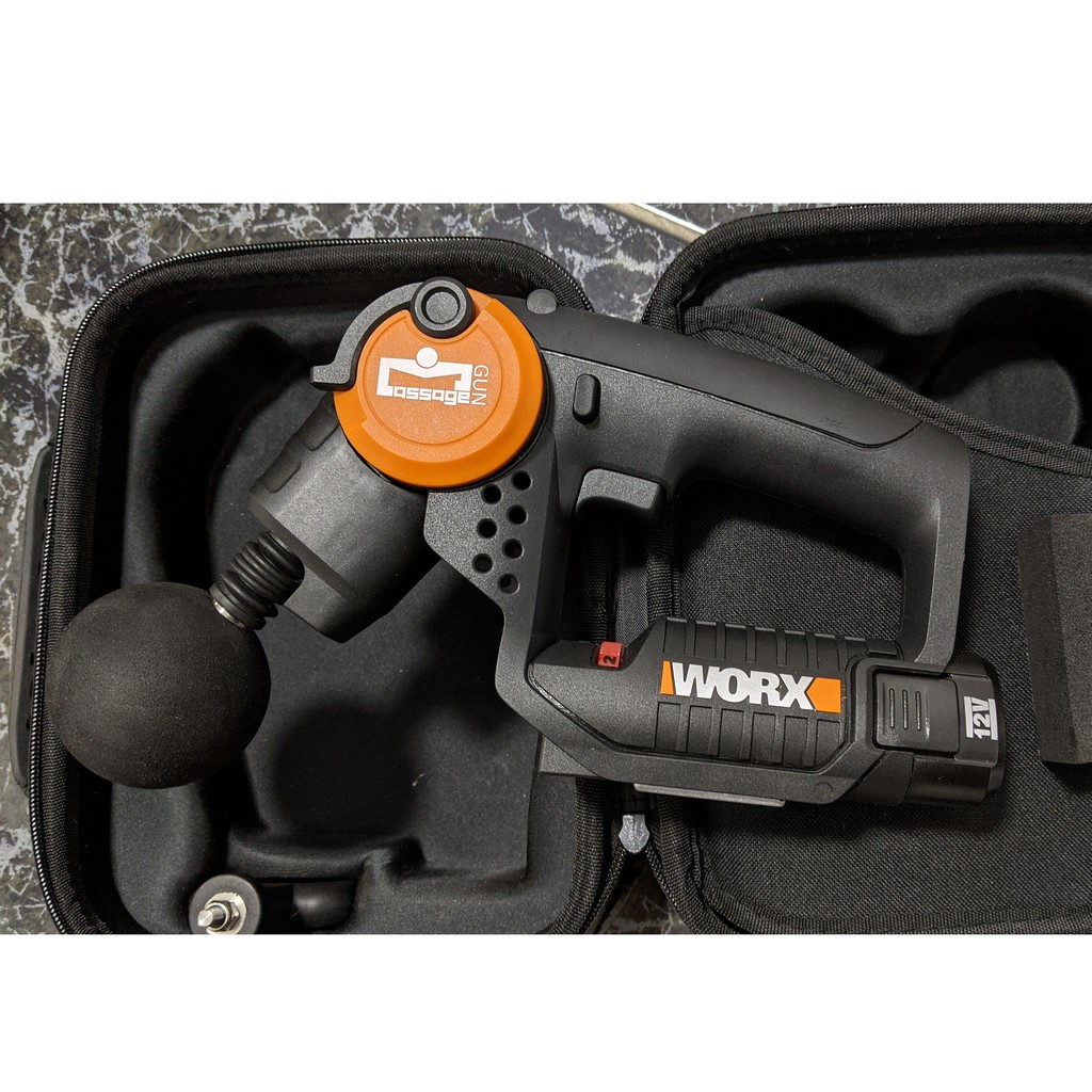 WORX WX541 筋膜槍/按摩槍 電池可拆換設計不怕續航力問題