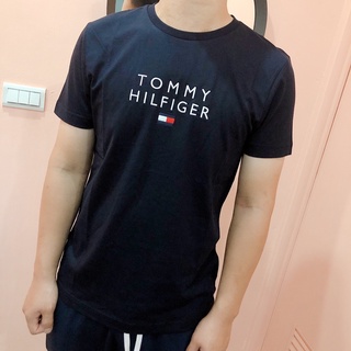 現貨在臺 《Tommy Hilfiger》經典 短袖 上衣 刺繡LOGO 高質感 修身 黑/白/深藍
