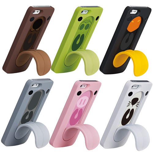 Ozaki O!coat FaaGaa iPhone 5/5S/SE 動物造型支架保護殼