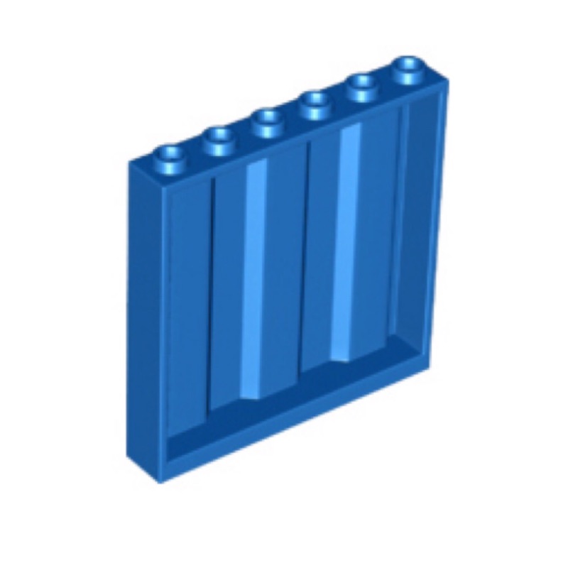 LEGO 樂高 藍色 1x6x5 貨櫃壁板 23405