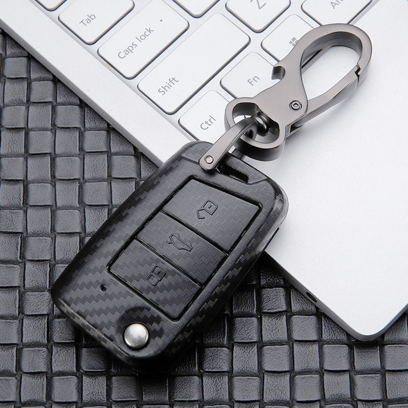 Volkswagen 福斯 碳纖鑰匙套Golf Tiguan GTI VW 鑰匙套 折疊鑰匙 鑰匙包 ikey包