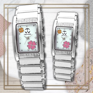 TIME WHEEL 氣質花朵系列時尚晶鑽陶瓷腕錶