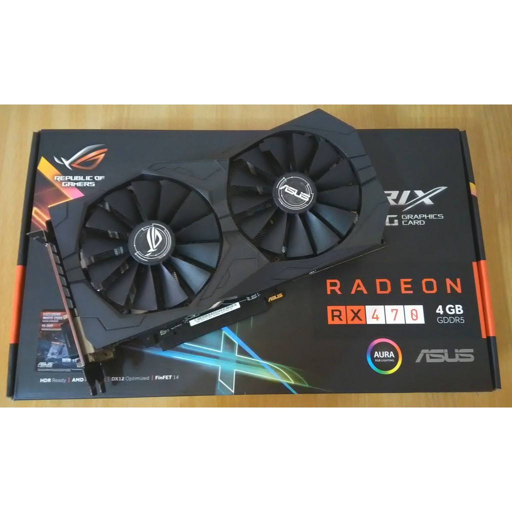 ASUS ROG Strix Radeon Rx 470 8GB OC Edition AMD Graphics Card With DP ...