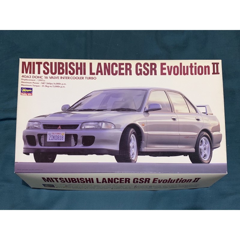 絕版車！1/24 hasegawa 長谷川 三菱 Lancer Evolution II evo 2