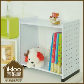 不行超取~【ikloo】貴族風延伸式組合書櫃(雜誌版)-現代白/書架/雜誌款書架/A4資料夾