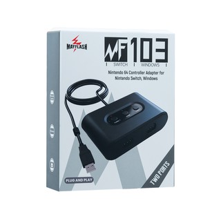 Mayflash nintendo switch N64手把轉PC USB/Switch轉換器雙介面 連發雙打