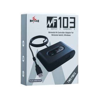 Mayflash nintendo switch N64手把轉PC USB/Switch轉換器雙接口 連發雙打