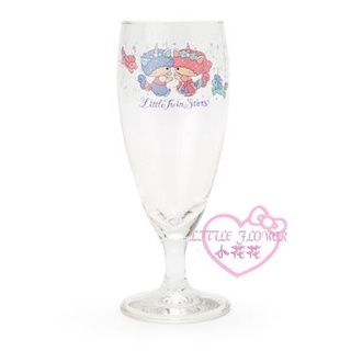 ♥小花花日本精品♥Little Twin Stars 雙子星 極光獨角獸系列 玻璃水杯 透明杯 高腳杯 11614104