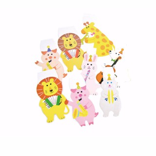 慶生動物可愛卡通三角旗 / 幼稚園佈置 串旗 掛旗 三角旗 生日派對佈置 攝影 露營 周歲佈置 派對旗【B&B幸福雜貨】