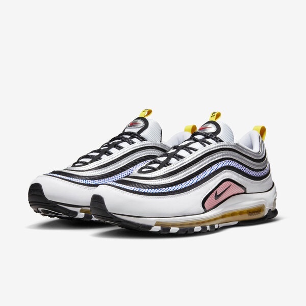 Kazima｜Nike Air Max 97 白黑銀 白色 黑色 黃色 粉色 點點 氣墊 男款 DX6057-001