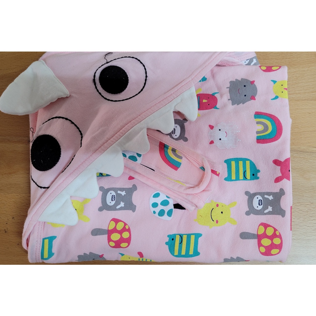 造型嬰兒包巾(麗嬰房鯊魚圖案x1/Simba獅有機棉x1/米妮圖案x1)