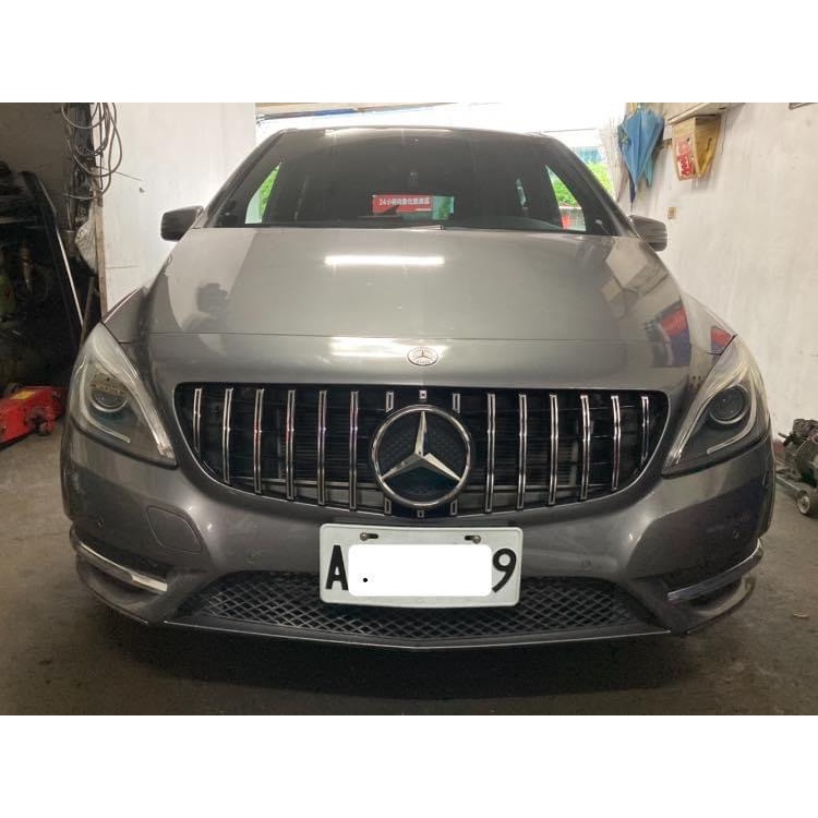 賓士 Benz W246 B系列GT直瀑水箱護罩 W246水箱罩 B200直瀑中網 B180水箱罩