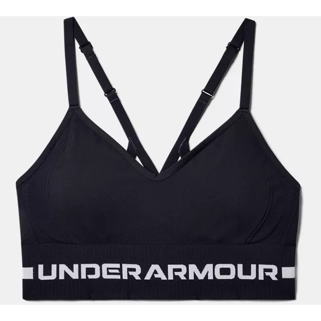UA SEAMLESS低衝擊運動內衣 女生款 1357719-001 安德瑪 雙肩帶 可調整 運動 排汗 健身 黑