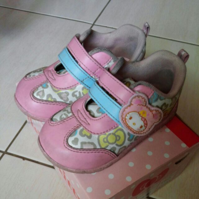 Hello Kitty- 小童甜美豹紋運動鞋 16cm