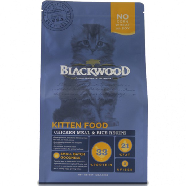 【金王子寵物倉儲】柏萊富Blackwood / 特調幼貓成長配方(雞肉+米) 4磅 / 13.23磅