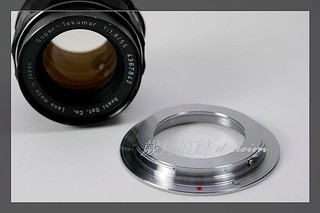 歲月痕跡~ M42轉CANON EOS EF接環 M42-EOS EF 帶光圈檔環 M42轉接環 CANON轉接環