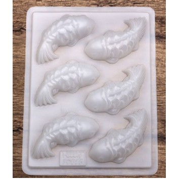 6 PP魚 年糕 鯉魚模具 PP塑膠 糕點 果凍 巧克力模具