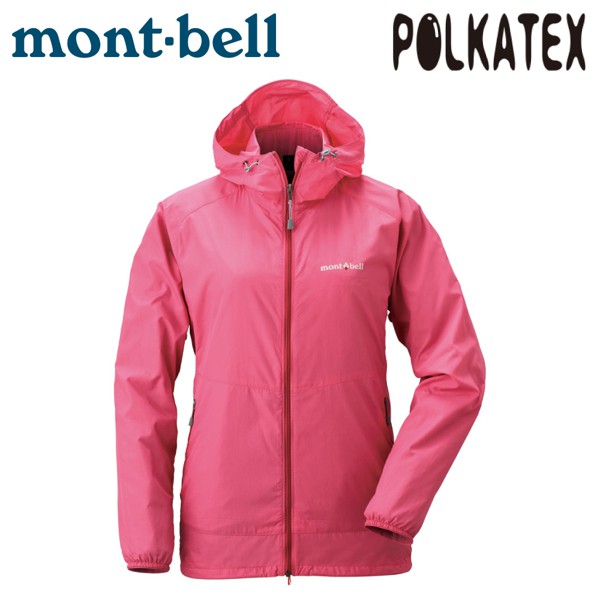 【Mont-Bell 日本 女 Wind Blast Parka 連帽風衣《桃紅》】1103243/防潑水外套/悠遊山水