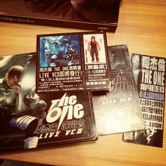 周杰倫 The One 演唱會Live VCD 附側標+小廣告單