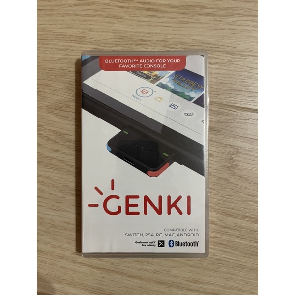 NS/PS4/PC藍芽接收器便宜賣 Genki 藍牙音頻傳輸裝置 無線耳機用支援藍芽 紅藍 板橋可面交